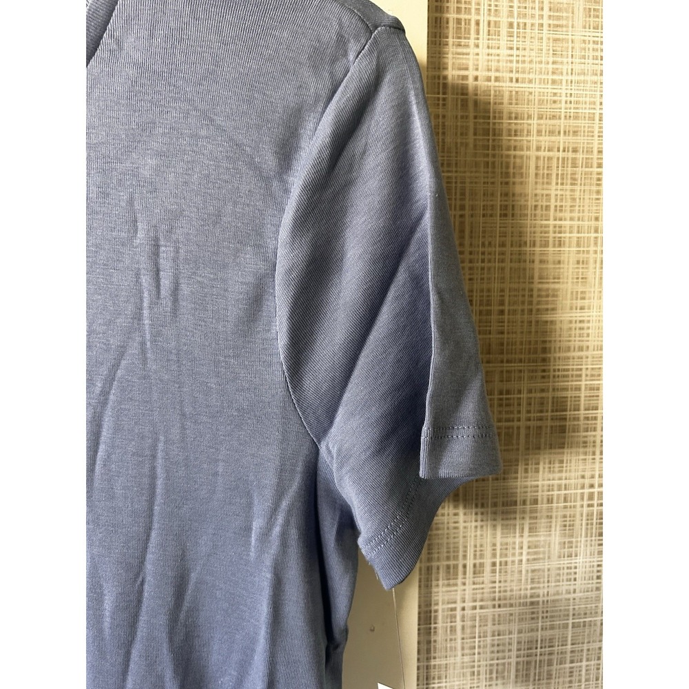 Talbots Light Blue Crew Neck Short Sleeve T-Shirt T Cotton Sz Large Petite New T - Picture 5 of 8